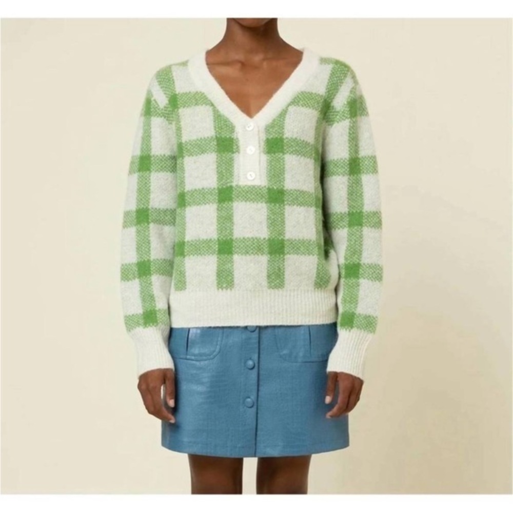 NEW FRNCH jasmine sweater in green